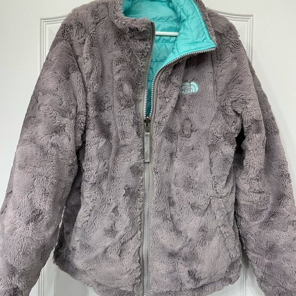 Girls North Face Reversible Jacket - Picture 3 of 5